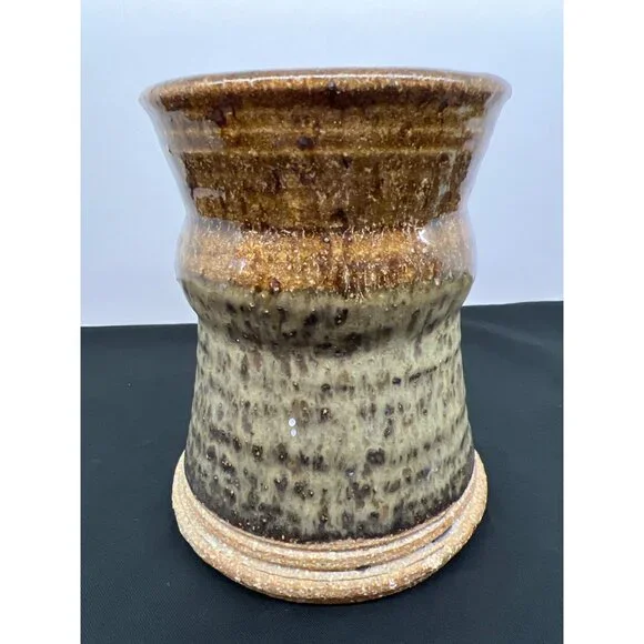 Handcrafted Artisan Ceramic Coffee Mug Textured Glaze Pottery Tankard - Picture 2 of 6